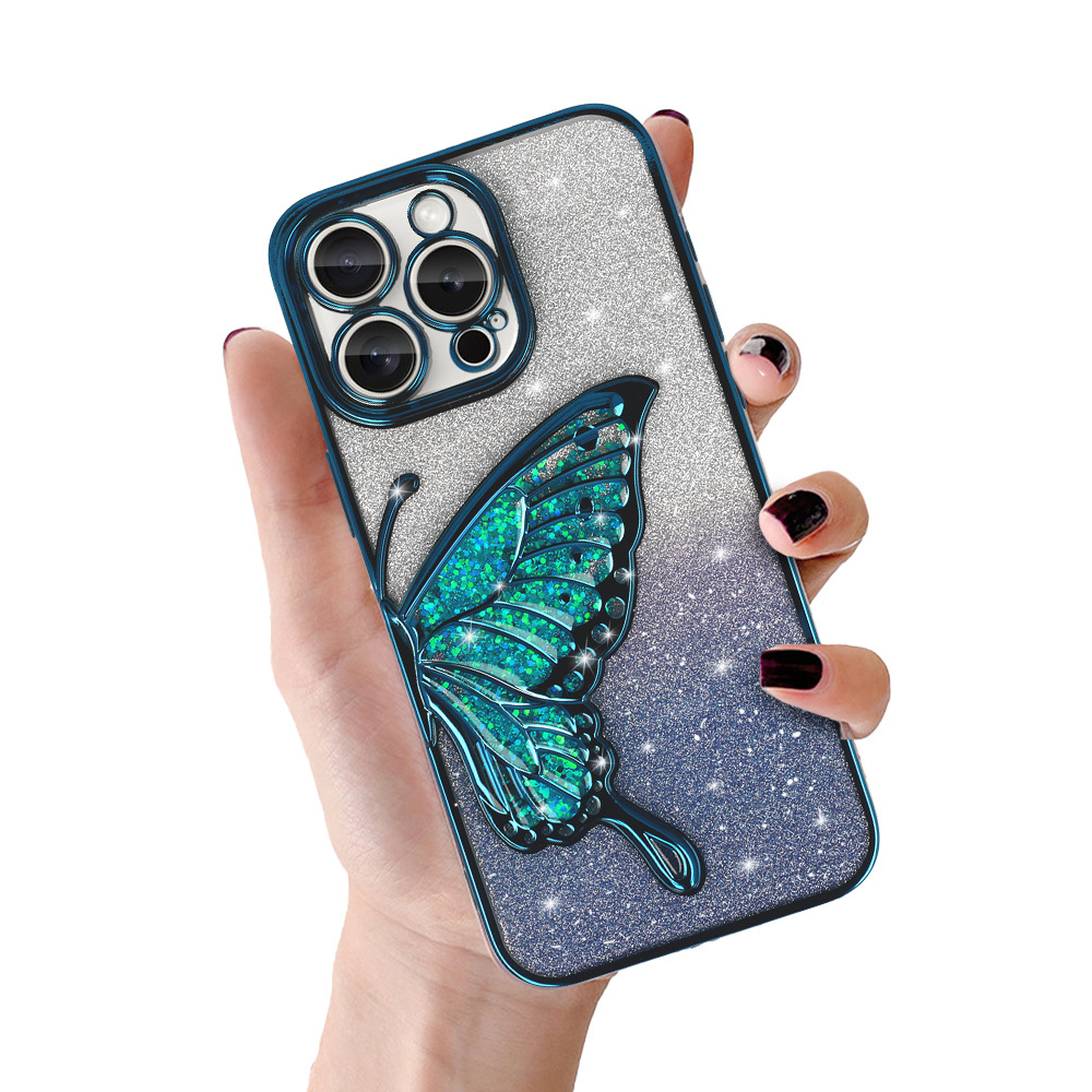 Tel Protect Butterfly vandens dėklas telefonui Iphone 14 mėlynas