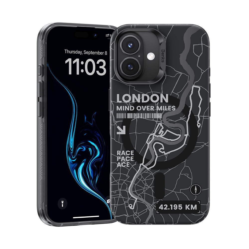 Benks Magnetinis City London dėklas Iphone 16 Plus