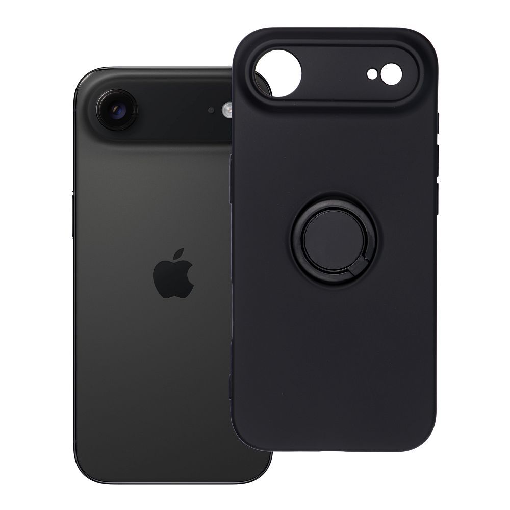 SILIKONINIS ŽIEDAS dėklas telefonui IPHONE 17 Air juodas