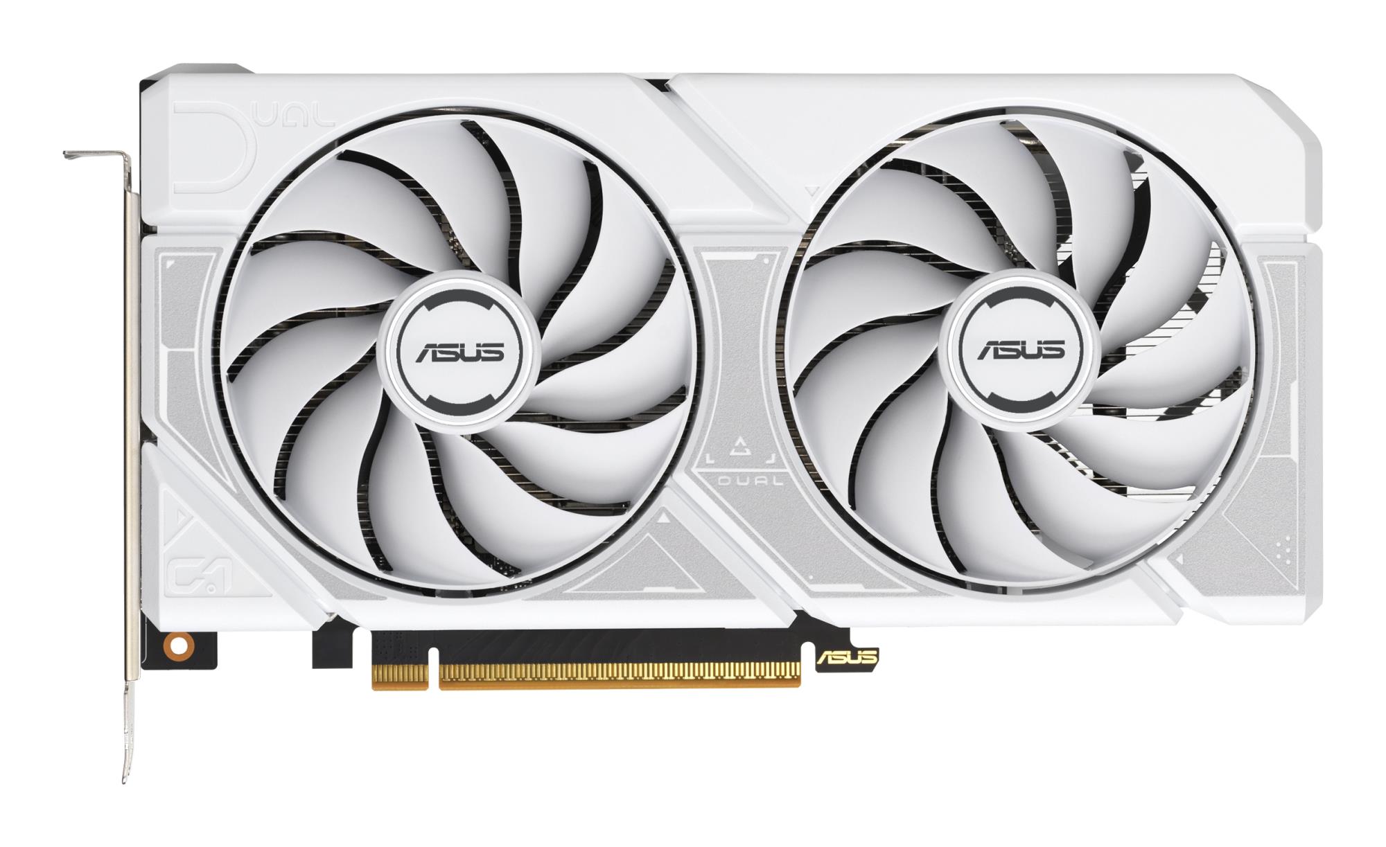 ASUS NVIDIA GeForce RTX 5060 8 GB GDDR7 128 bit PCI Express 5.0 Aktyvus DUAL-RTX5060-O8G-WHITE (Vaizdo plokštė)