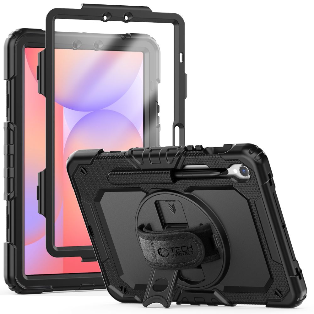 Tech-Protect Solid360 dėklas telefonui Samsung Galaxy Tab S9 FE 10.9" X510 / X516B - juodas