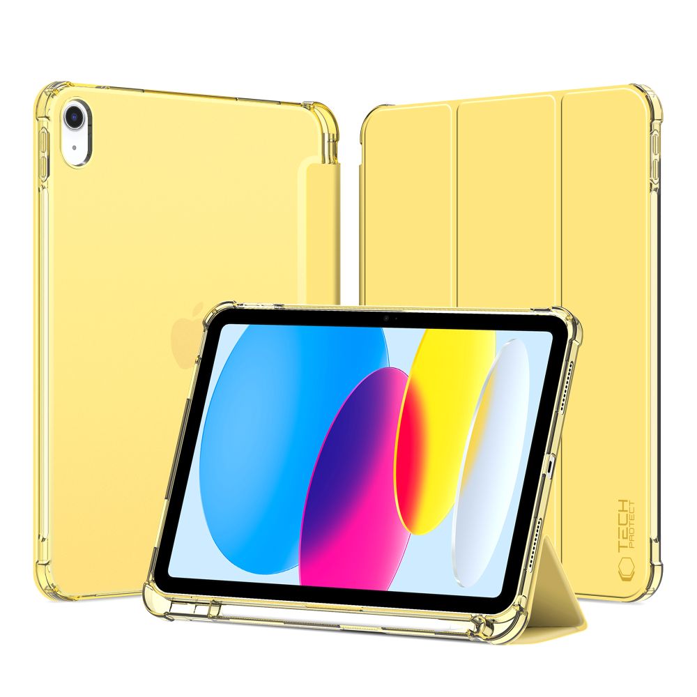 Tech-Protect SC Pen Hybrid dėklas iPad 10 / 2022 - geltonas - permatomas