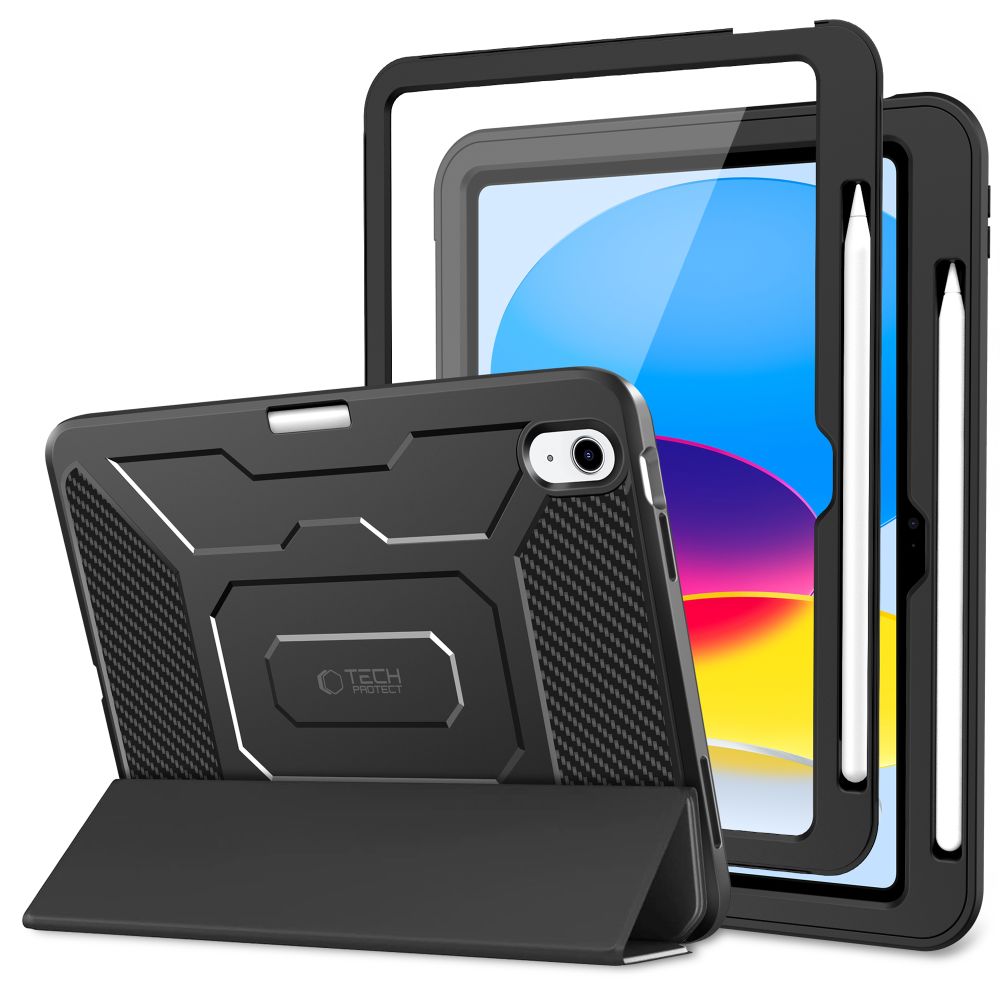 Tech-Protect Endurance dėklas iPad 10.9” 10 / 2022 / 11” 11 / 2025 - juodas