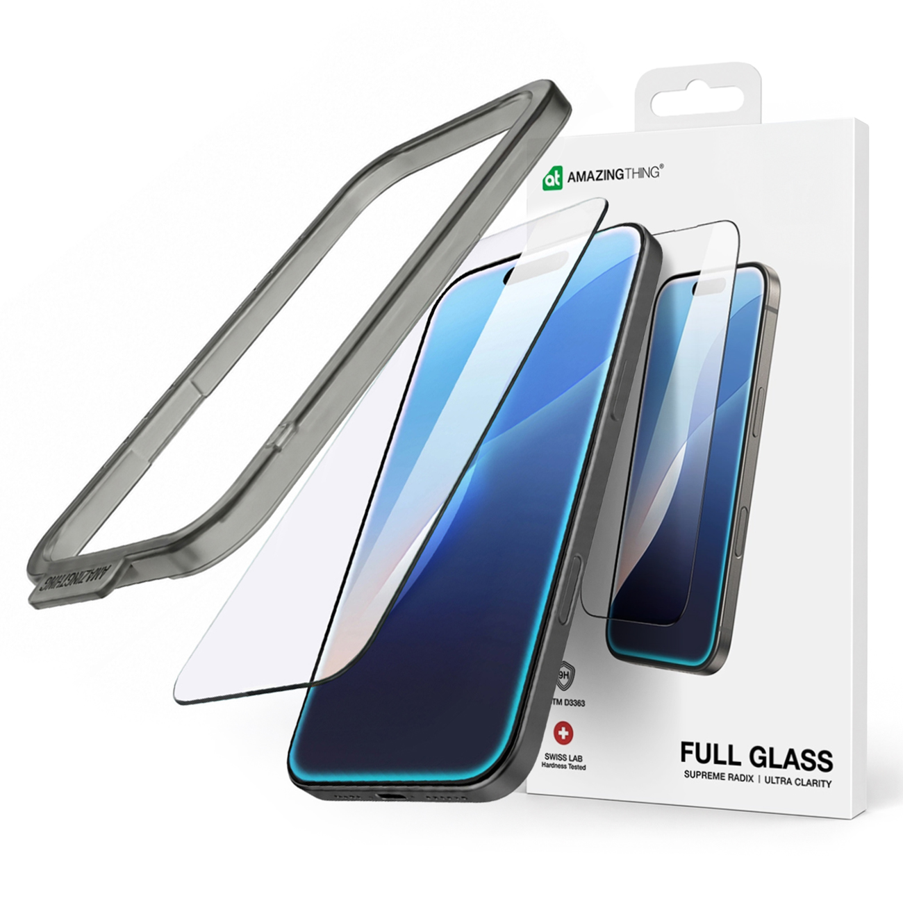 AmazingThing Titan Full FusionFilter 7 закалённое стекло на весь экран для iPhone 17 Air