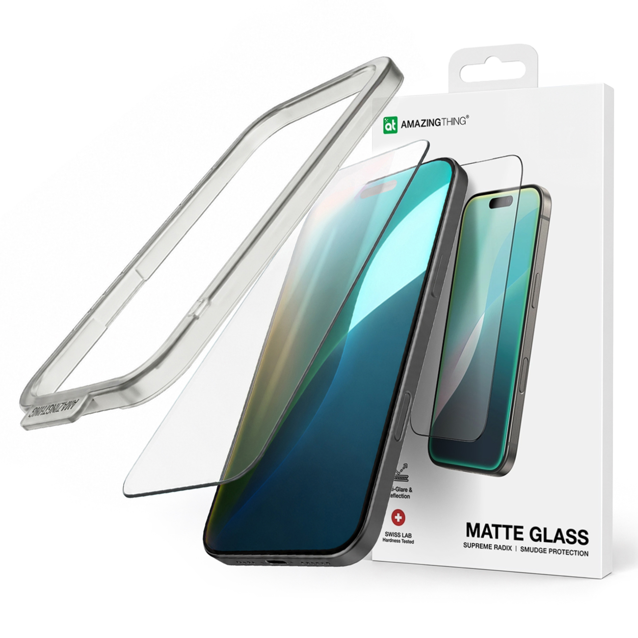 AmazingThing Titan Matte FusionFilter 7 matinė apsauginis stiklas iPhone 17 Air