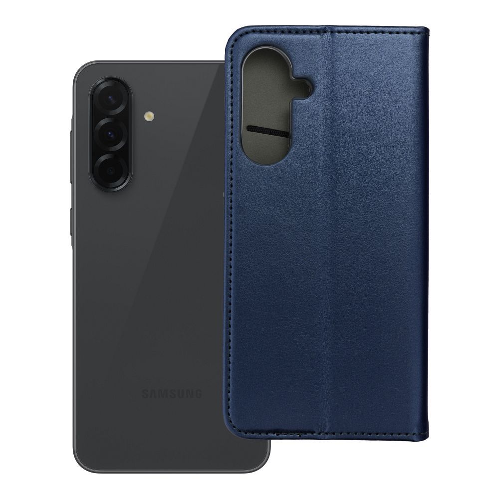Dėklas Smart Magnetic Samsung A366 A36 5G tamsiai mėlynas