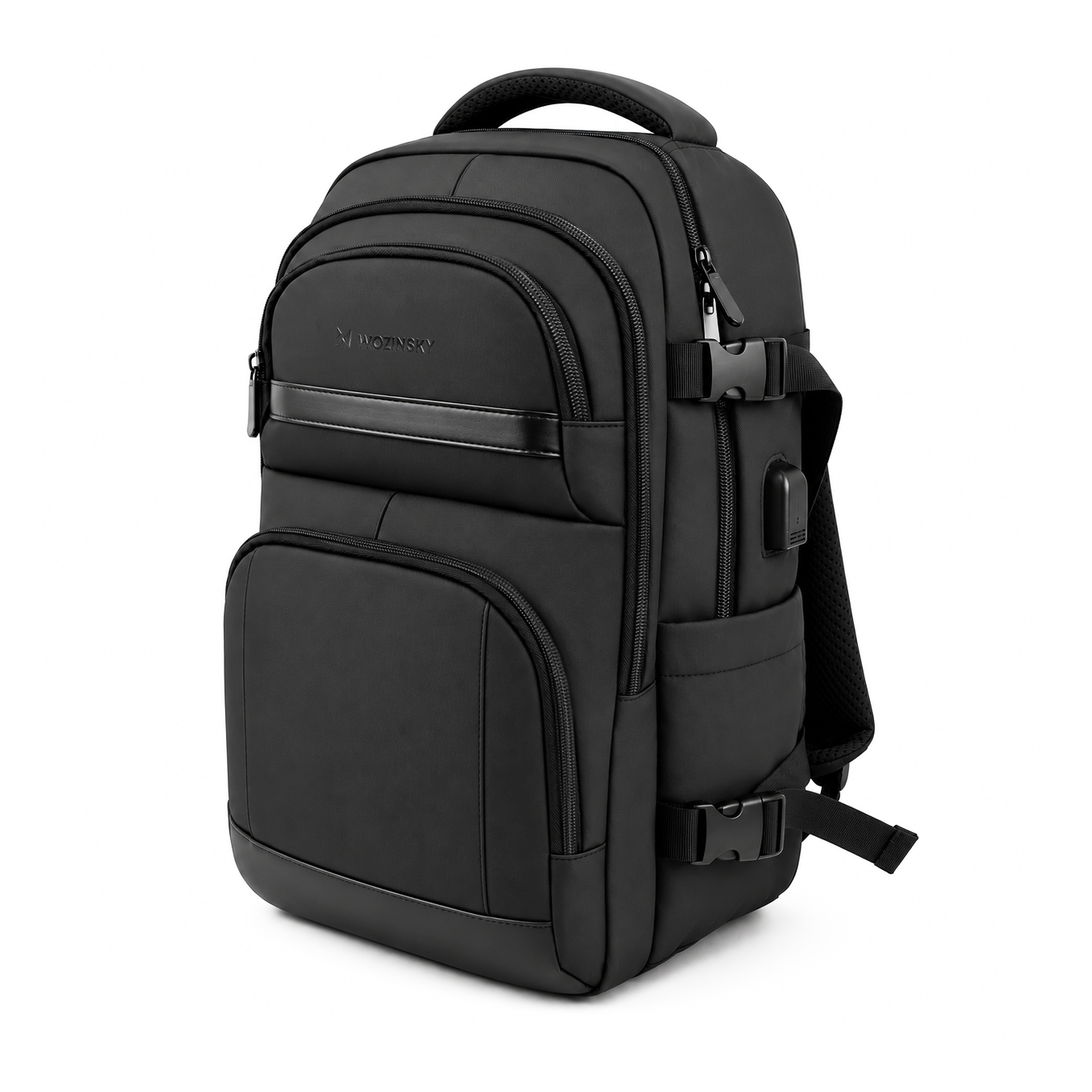 Wozinsky WPW-20L Backpack with Laptop Pocket for 15" Travel 40x20x25 cm for Hand Luggage - Black