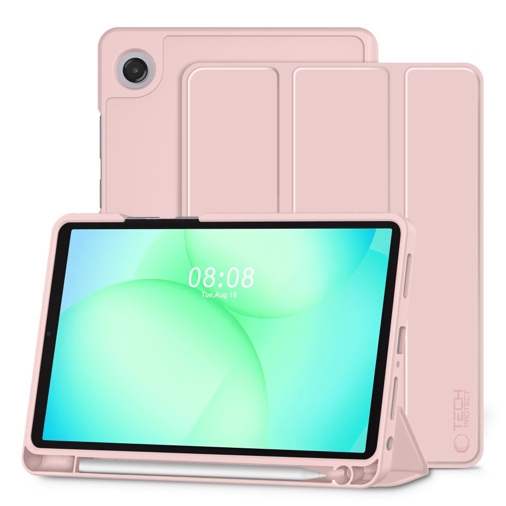 TechProtect SmartCase Pen for Samsung Galaxy Tab A9+ / A11+ Plus 11.0 X210 / X215 / X216 / X230 / X235 / X236 - Pink
