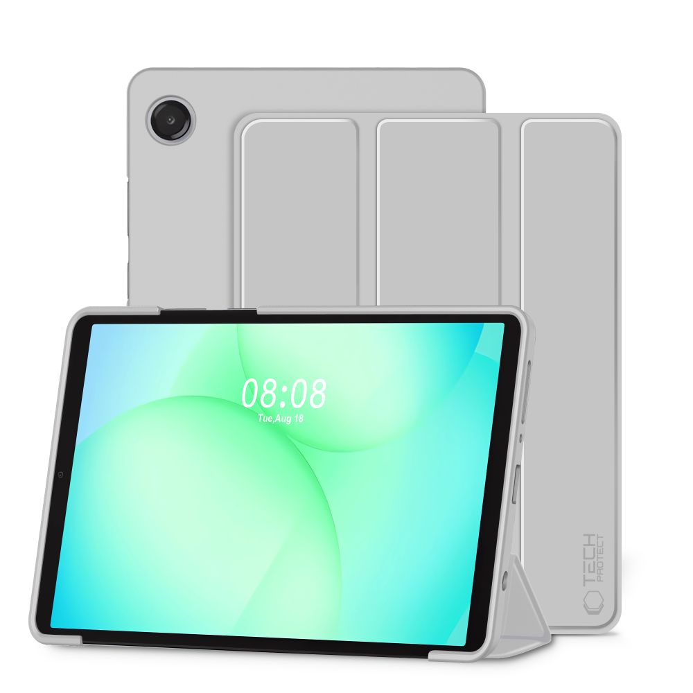 TechProtect SmartCase dėklas Samsung Galaxy Tab A9 / A11 8.7 pilkas