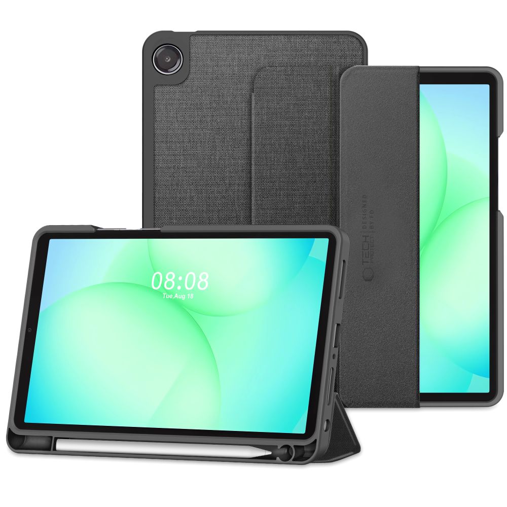 Tech-Protect SC Pen Canvas Case for Samsung Galaxy Tab A9+ / A11+ Plus 11.0 X210 / X215 / X216 / X230 / X235 / X236 - Gray