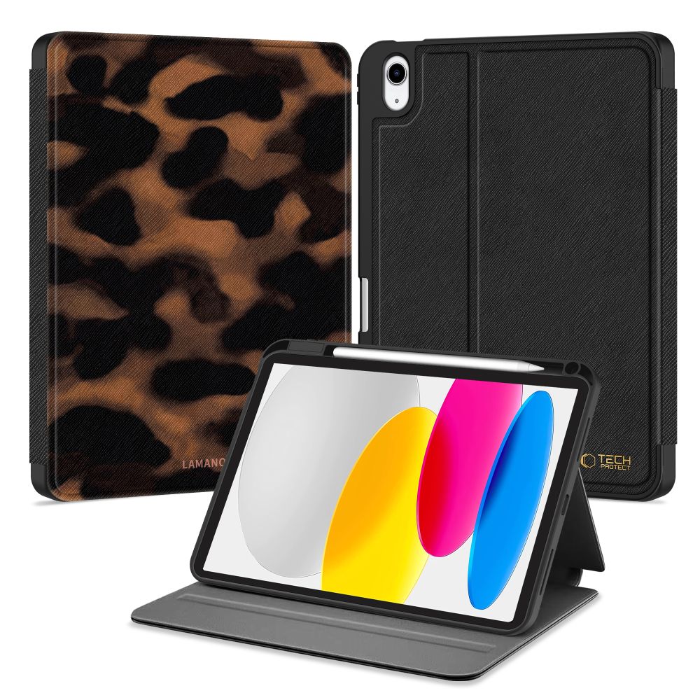 Tech-Protect Lamano deklas iPad 10.9 10 / 2022 / 11 11 / 2025 - rudas ir juodas