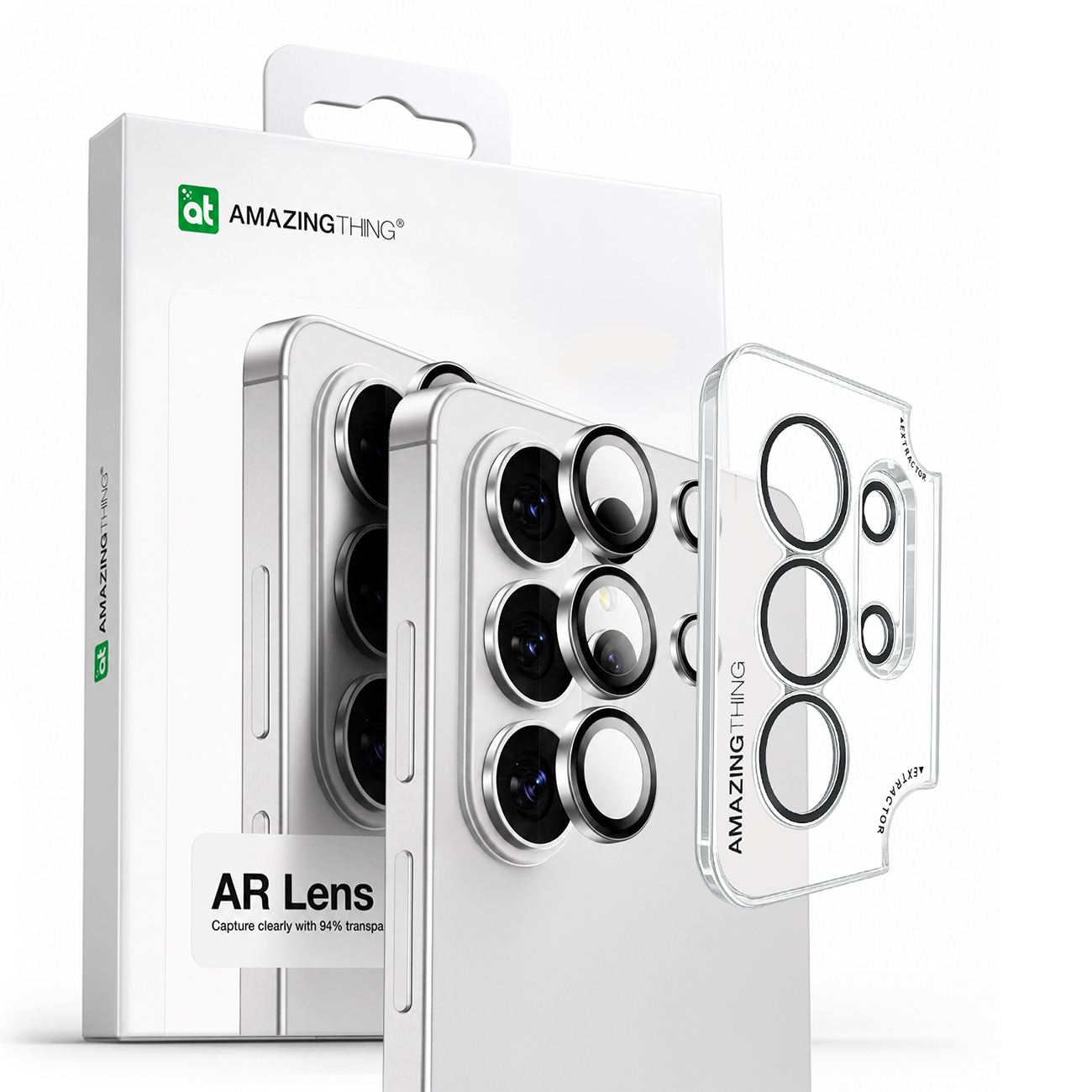 AmazingThing Radix AR Lens Glass для камеры Samsung S26 Ultra серебристый