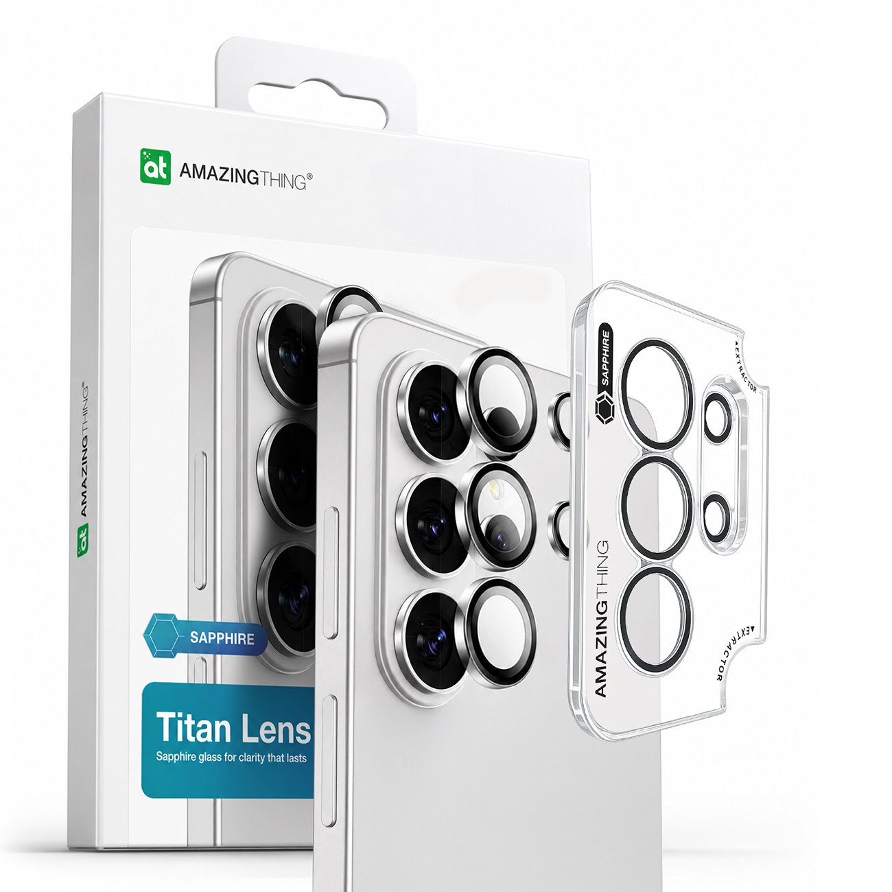AmazingThing Sapphire Radix AR Lens Glass для камеры Samsung S26 Ultra прозрачный