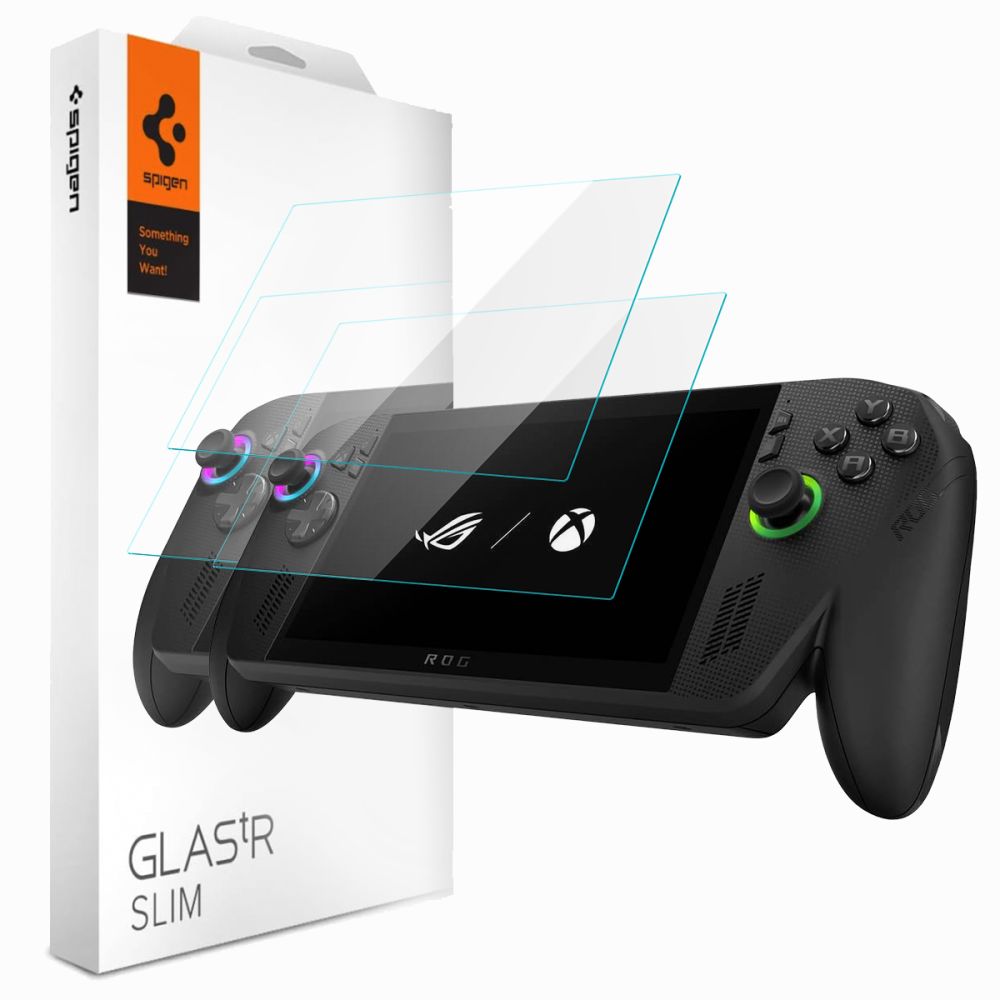Spigen Glas.tR Slim grūdintas stiklas 2 vnt. skirta ROG Xbox Ally X (2024/2025) / ROG Xbox Ally (2025) / ROG Ally (2023) / MSI Claw 7 AI+
