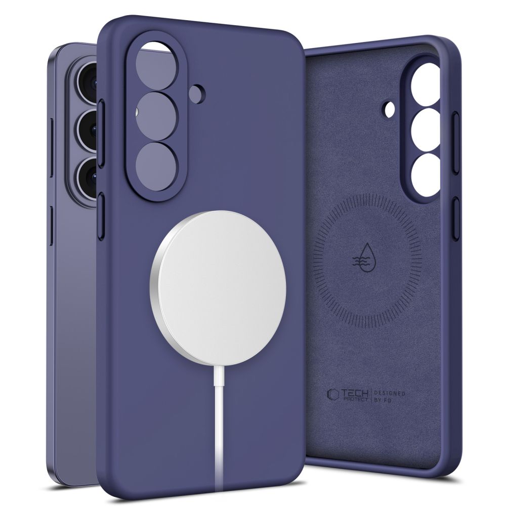Tech-Protect Silicone MagSafe dėklas skirtas Samsung Galaxy S26 - purpurinis