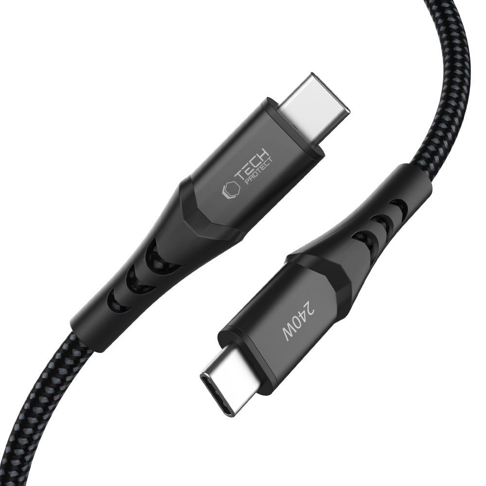 Tech-Protect Ultraboost UB11T USB-C / USB-C PD 240W / QC3.0 Cable 200 cm - Black