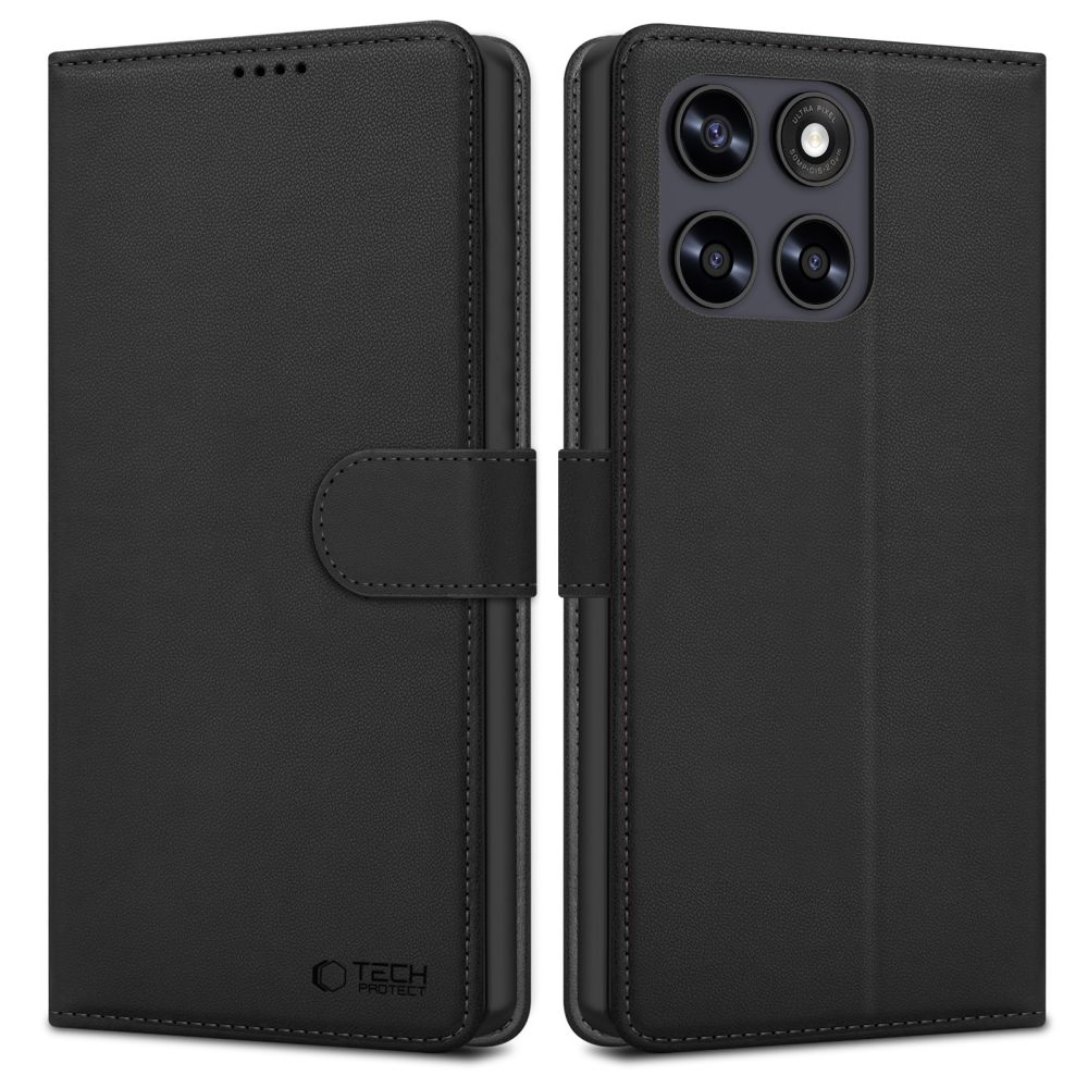 Tech-Protect Wallet Case for Motorola Moto G67 / G77 - Black