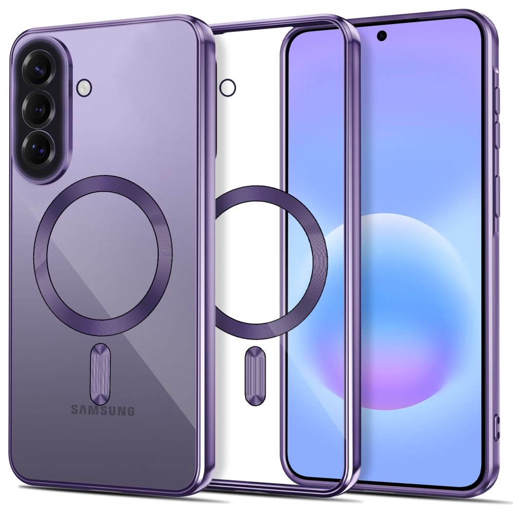 Tech-Protect MagFlex MagSafe dėklas skirtas Samsung Galaxy A57 5G - skaidrus purpurinis