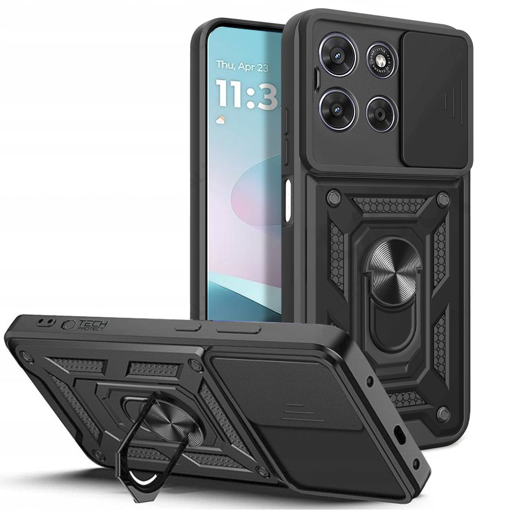 Tech-Protect CamShield Pro Case for Motorola Moto G57 Power / G67 Power - Black