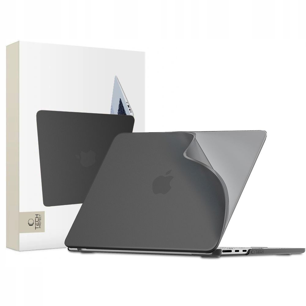 Tech-Protect Softshell dėklas skirtas MacBook Air 13" 2023/2024/2025/2026 - matinė juoda