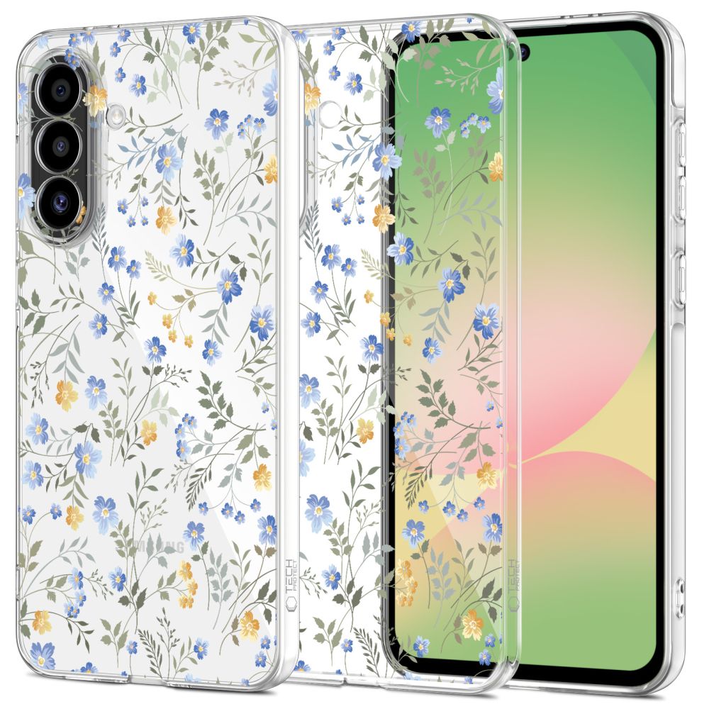 Tech-Protect FlexAir deklas Samsung Galaxy A27, skaidrus su geliu raštu