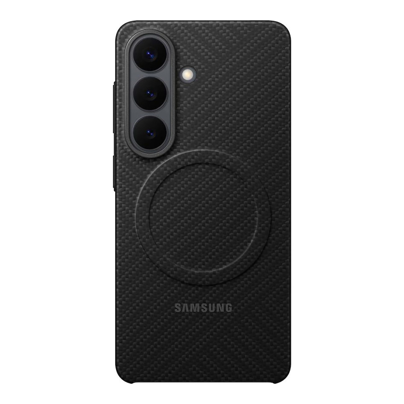 Samsung Carbon Magnet dėklas Samsung Galaxy S26 suderinamas su MagSafe juodas