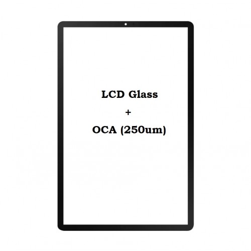 Išorinis ekrano stiklas skirtas Apple iPad Air 4 (2020) Pro+ juodas stiklas + OCA XH 250um