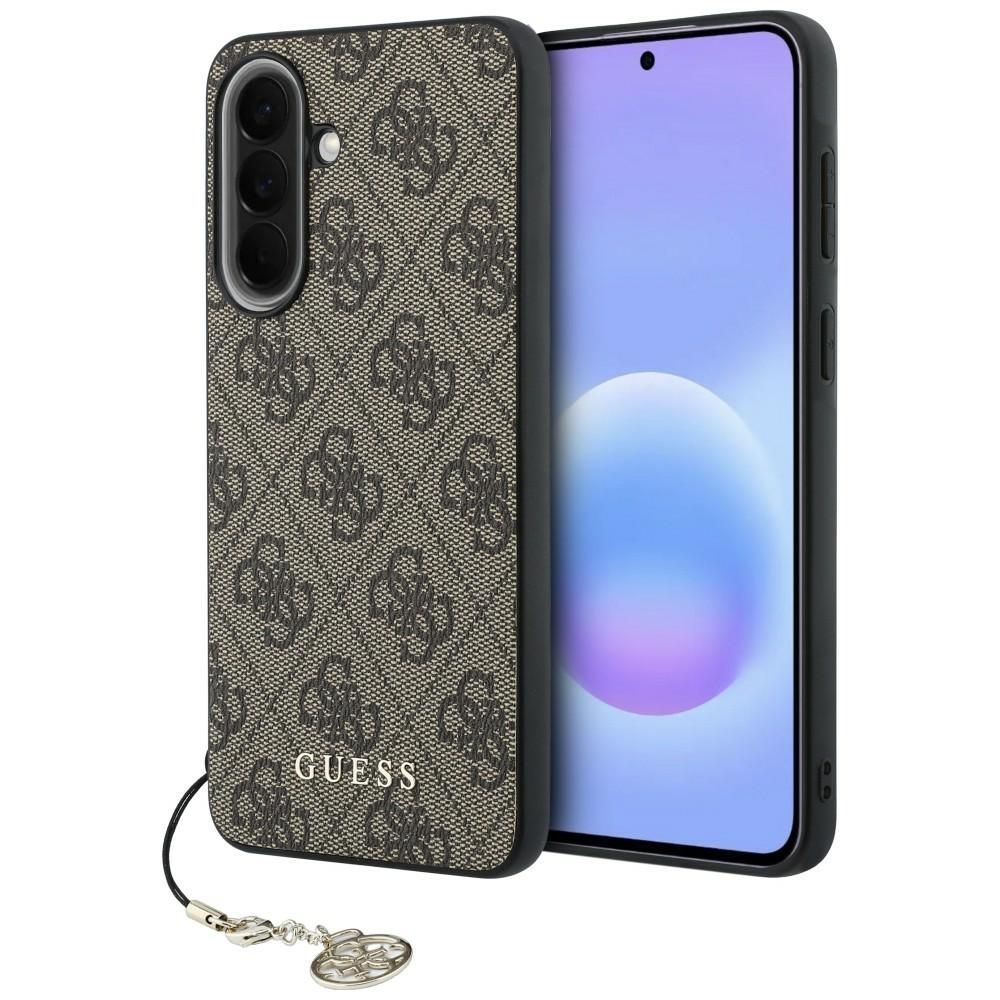 Guess dėklas Samsung Galaxy A37 (PU 4G Classic Logo with Charm) rudas