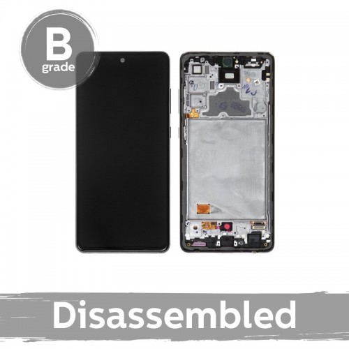 LCD ekranas Samsung A725 A72 su rėmeliu Awesome juodas (9/10 naudotas)