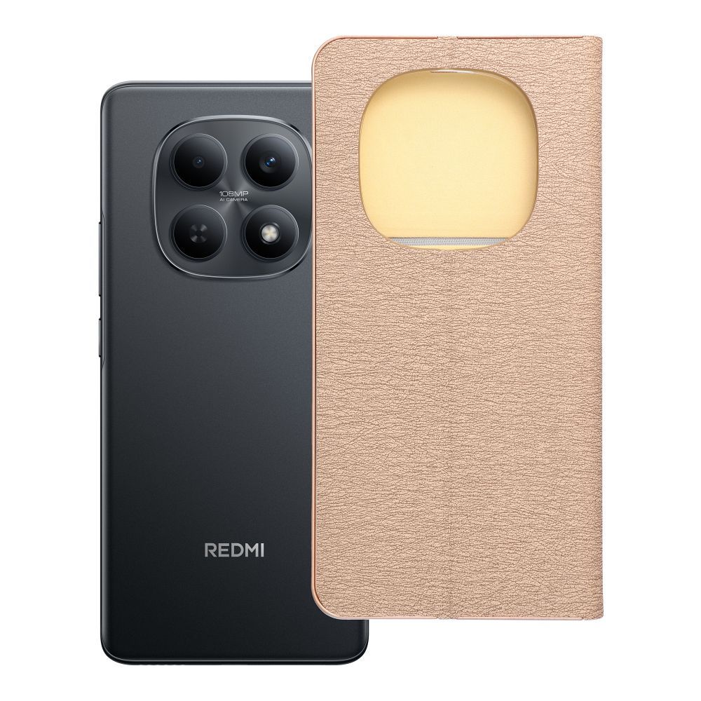 LUNA Book Gold, skirtas XIAOMI Redmi Note 15 5G auksinis