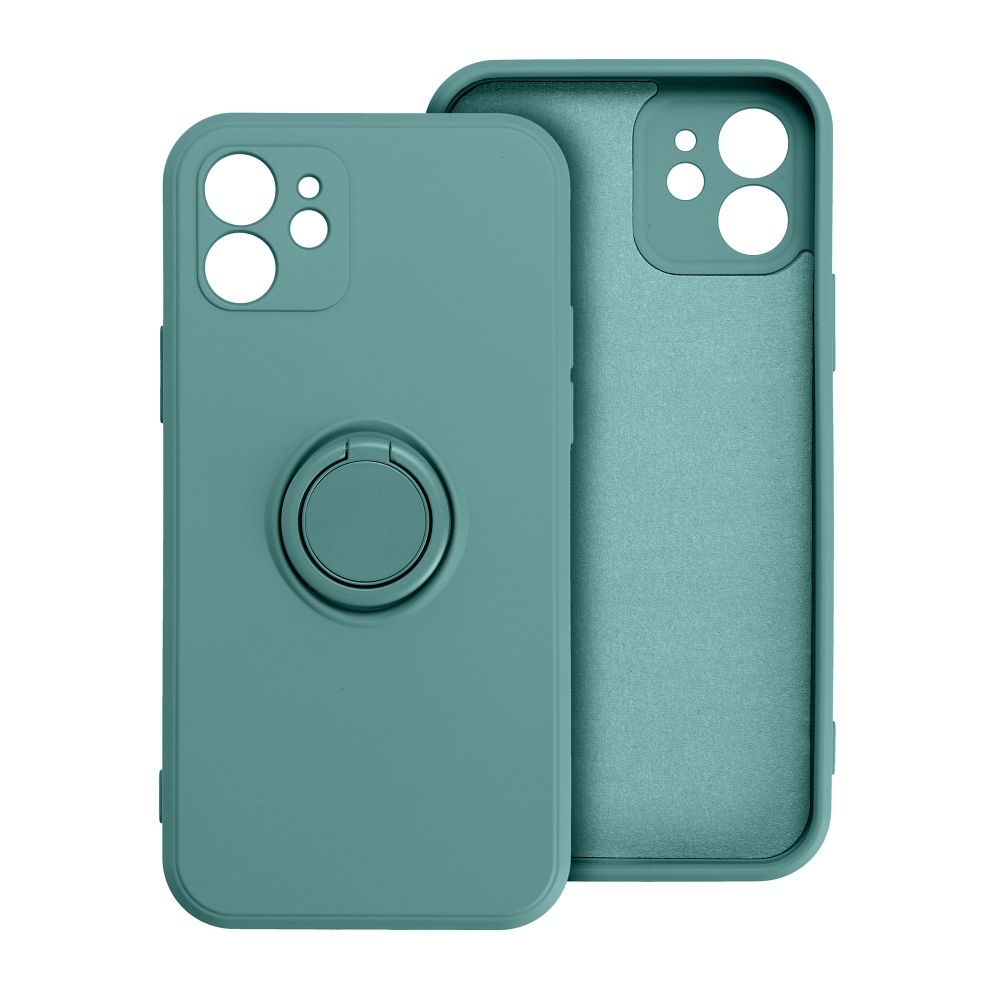Silikoninis RING dėklas telefonui IPHONE 16 Plus žalias