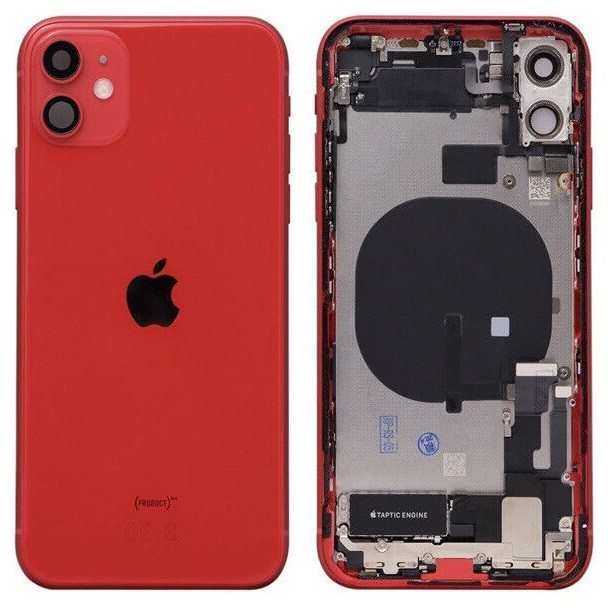 Galinis dangtelis iPhone 11 Red originalus (used Grade C)