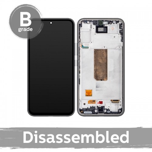 LCD ekranas Samsung A546 A54 5G su rėmeliu baltas (9/10 naudotas)