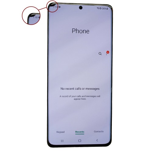 LCD ekranas suderinamas su Samsung G998 S21 Ultra su rėmeliu / Phantom Silver / (Atnaujintas: Telemax) (su defektais 1)