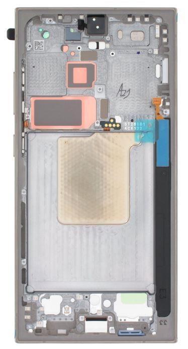 Vidinis korpusas Samsung S928 S24 Ultra Titanium Gray/Violet/Orange originalus (used Grade C)