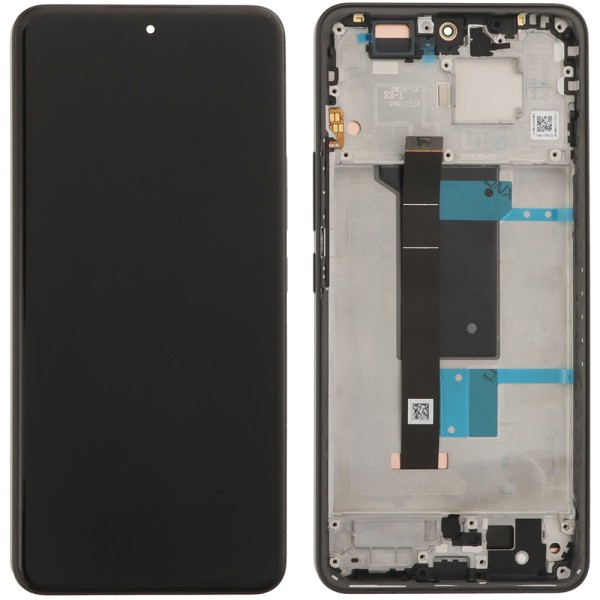 Xiaomi Redmi Note 15 Pro 4G LCD ekranas su lietimui jautriu ekranu ir rėmu Juodas originalus (aptarnavimo pakuotė)