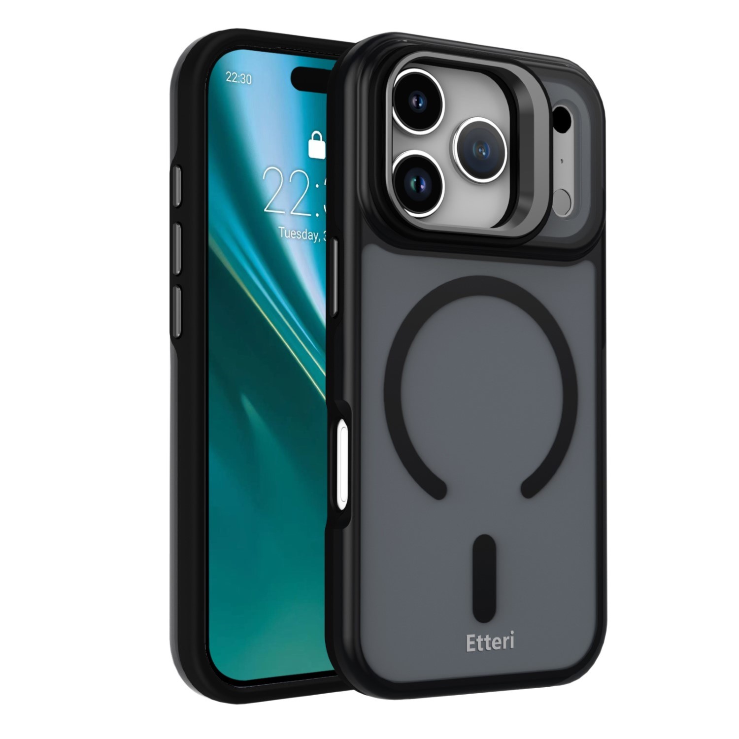 Чехол Etteri Morning Fog для iPhone 17 Pro Max 6.9" чёрный