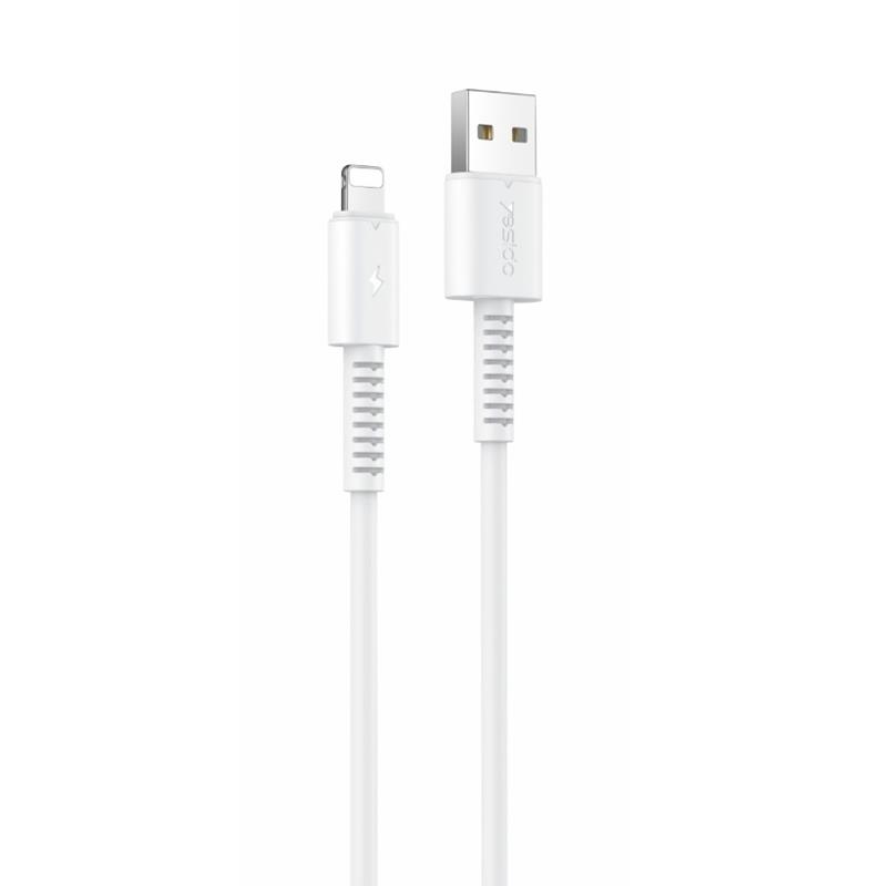Yesido Кабель CA120 18W USB/Lightning 1м PVC 2A, белый