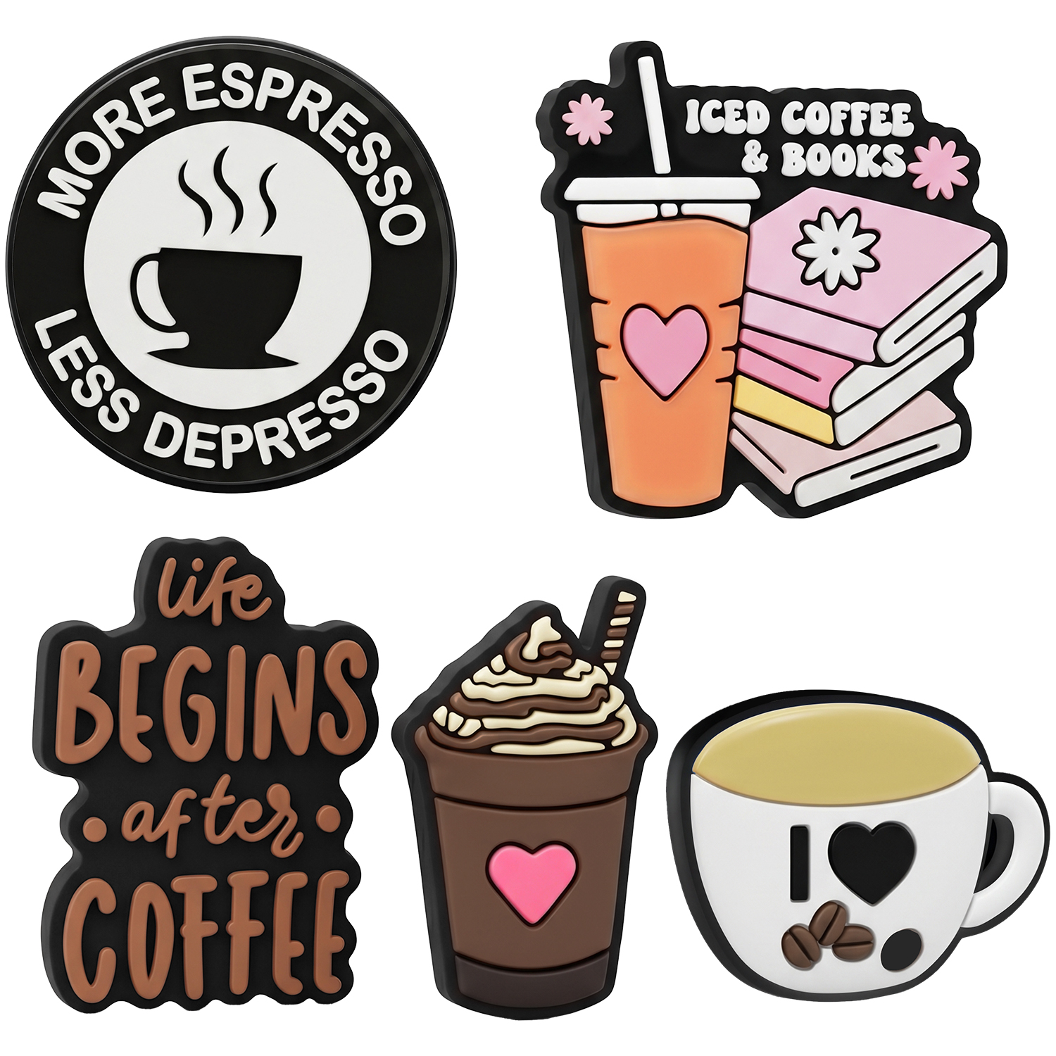 3D lipdukas Coffee 5 vnt. rinkinys