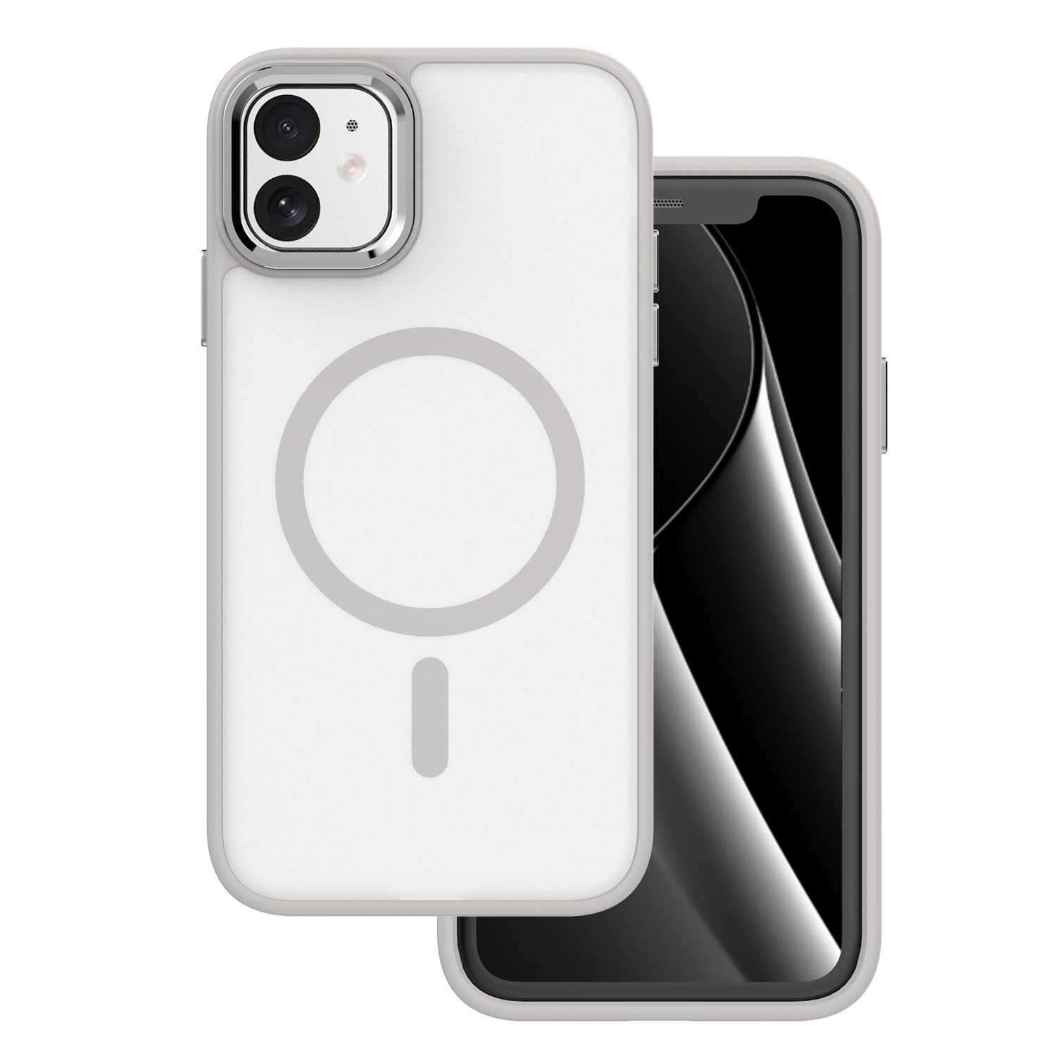 Frozen Mag dėklas iPhone 11 pilkas