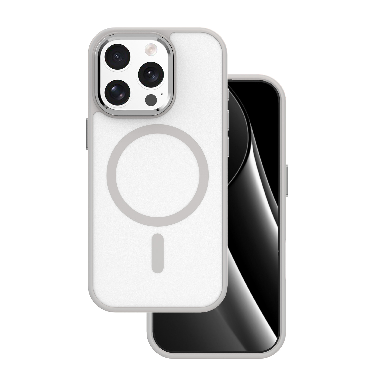 "Frozen Mag" dėklas "iPhone 16 Pro Max" 6,9" pilkas