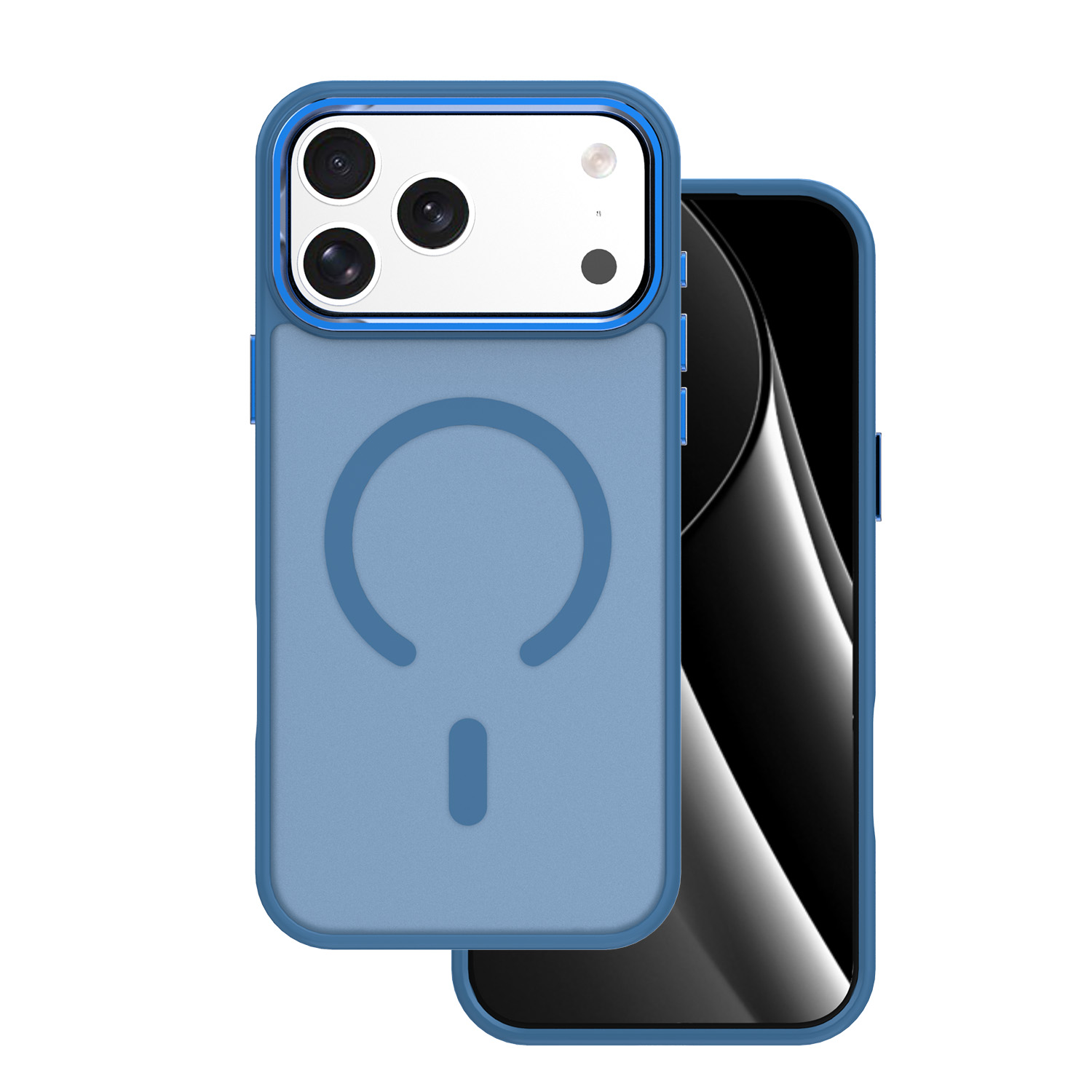 Frozen Mag dėklas for iPhone 17 6,3" tamsiai mėlynas