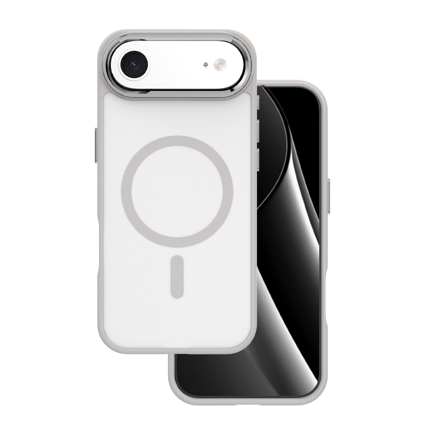 Frozen Mag dėklas for iPhone 17 Air 6,6" pilkas