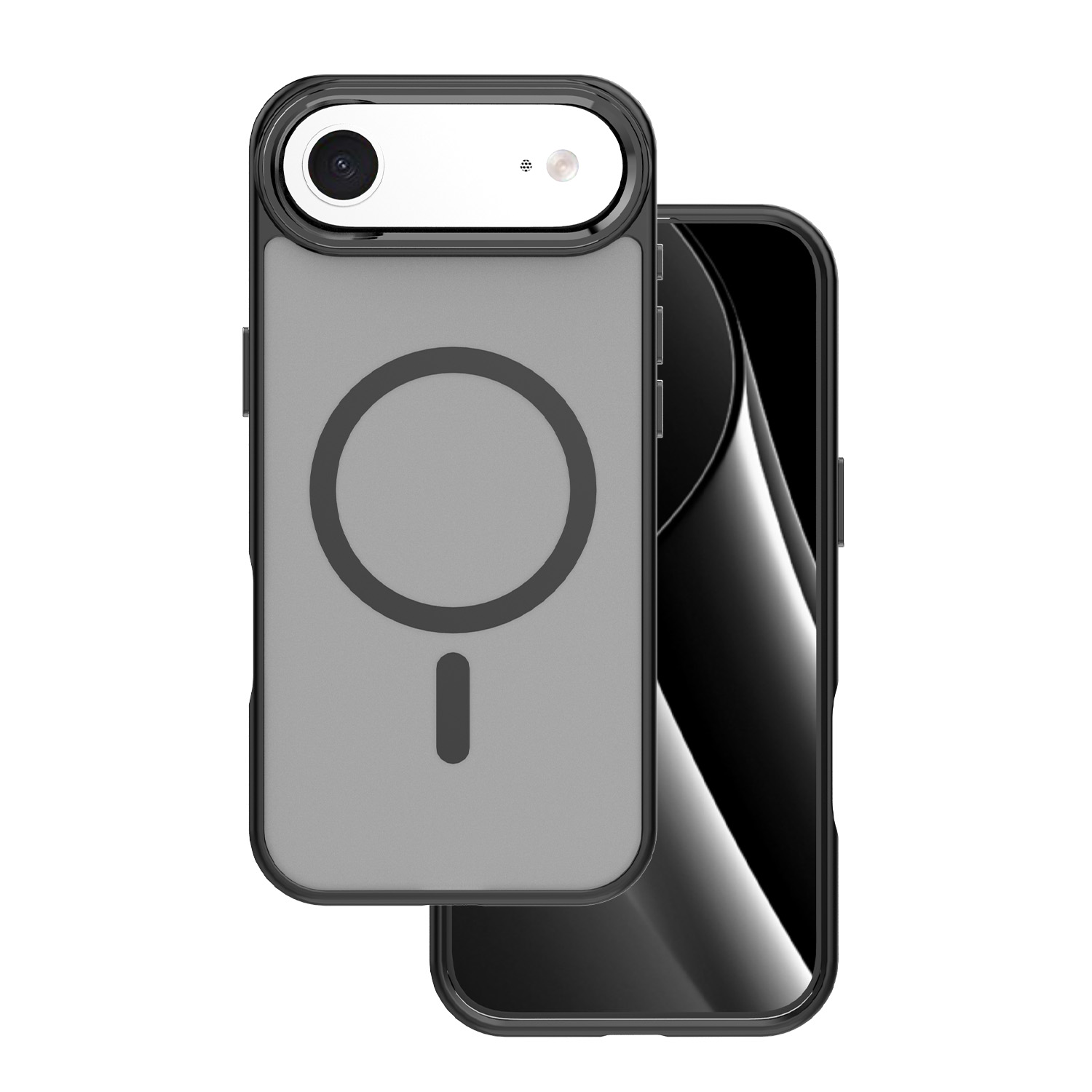 Frozen Mag dėklas for iPhone 17 Air 6,6" juodas