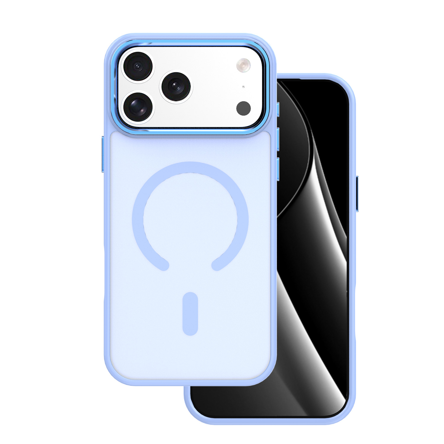 Frozen Mag dėklas for iPhone 17 Pro 6,3" šviesiai mėlynas open ring