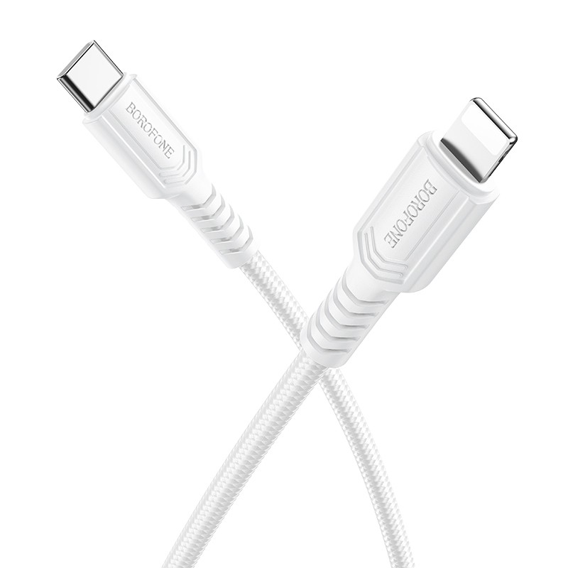 USB cable Borofone BX116 USB-C to Lightning 1.0m white