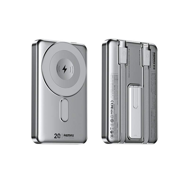 Išorinė baterija Power Bank Remax CX-2 15W MagSafe 10000mAh pilka