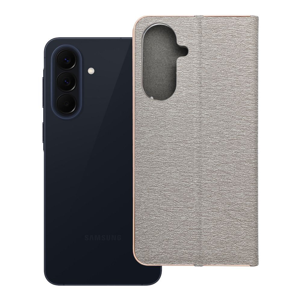LUNA Book Gold, skirtas SAMSUNG A57 5G silver