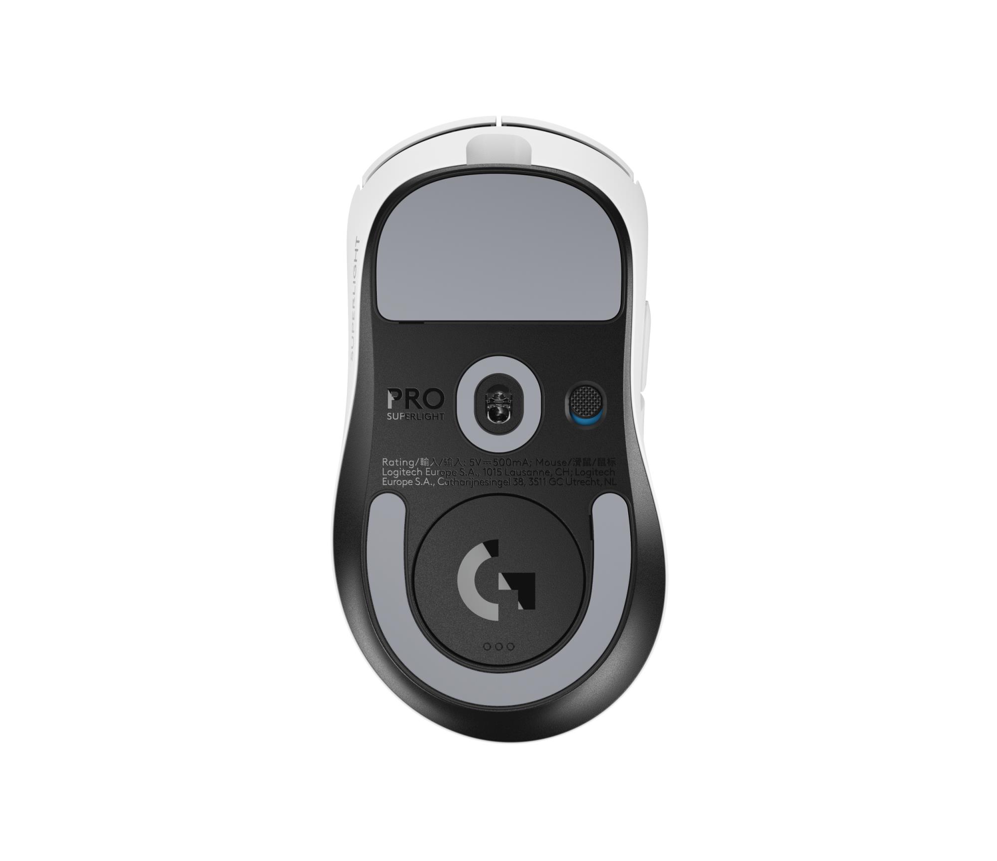 PELĖ USB BELAIDĖ PRO X SUPERLIGHT/2DEX WHITE 910-007365 LOGITECH