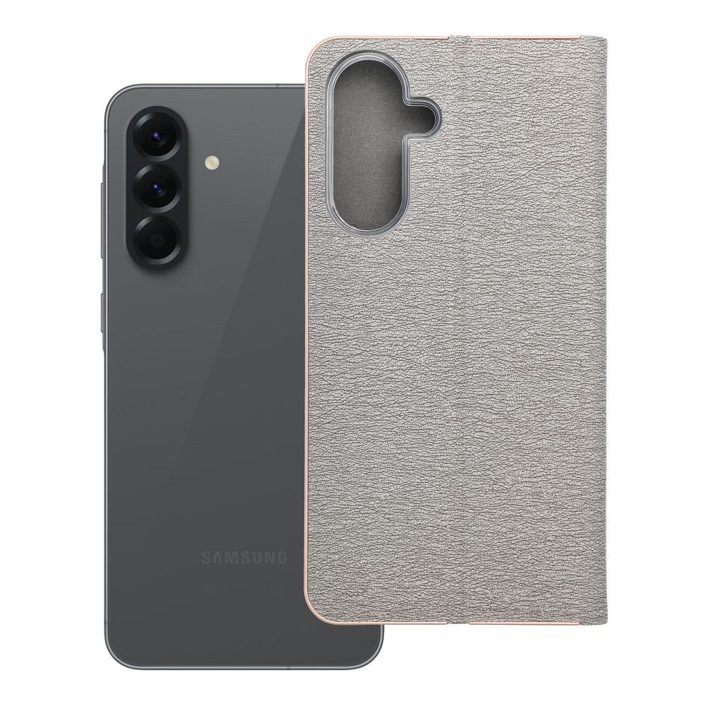 LUNA Dėklas telefonui auksinis SAMSUNG A56 5G sidabrinis